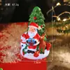 Luz Noturna de Natal Desenho Animado Tridimensional Papai Noel Ornamento de Luz Noturna para Casa Quarto Mesinha de Cabeceira Luz Noturna de Ambiente