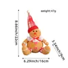 Colgante Creativo de Muñeco de Hombre de Jengibre Navideño, Muñeco de Dibujos Animados Navideño, Colgante de Muñeco, Accesorios de Decoración para Árbol de Navidad, Atrezzo
