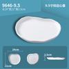 Prato Branco Criativo Irregular Sete Estrelas Hotel Comercial High-grade Prato de Jantar Melamina Imitação de Porcelana Prato de Salada Sobremesa Ocidental