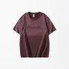 Camiseta de Verano 2025 Nueva Color Degradado Pesado Manga Corta para Hombre Holgada Talla Grande Elegante Americana Juvenil Trendy