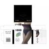 Pantalones enterizos de seda negra con forro polar, Pantalones térmicos mágicos de otoño e invierno para pierna desnuda engrosados, Control de abdomen, Levantamiento de glúteos, Leggings translúcidos con diseño de espiga