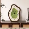 Relógio de Mesa Estilo Madeira Vintage, Relógio de Mesa, Relógio de Parede para Sala de Estar, Decoração de Relógio Retrô, Pendente de Parede de Nicho