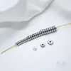 Atacado Aço Titânio Não Desbota Redondo Plano Aço Inoxidável Espaçador DIY Corrente de Contas Colar Acessórios de Joias de Contas