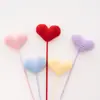 Buquê de simulação criativa de tricô de lã de amor finalizado, feito à mão, fabricantes de presentes de aniversário para o dia dos professores, atacado
