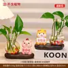 Vaso Hidropônico Desenho Animado Porco Raivoso Sapo Panda para Estação de Meninas Aparelho de Cultivo de Flores Aquáticas Enfeites Pequenos Decorativos de Mesa