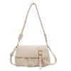 Bolsa Plissada Novo Estilo Verão Bolsa de Ombro Feminina 2026 Moda Crossbody Decoração com Cinto Cor Sólida Bolsa Feminina Atacado