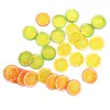 Fatias de Limão Simuladas Frutas Falsas Enfeites Bloco de Limão de Plástico Modelo Adereços de Fotografia Decoração Adereços de Comida