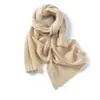 Bufanda de cachemira suave, de color liso, chal tejido, se puede usar como calentador de cuello o bufanda, versátil para uso casual, adecuado tanto para hombres como para mujeres, perfecto para otoño e invierno