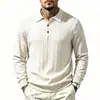 Suéter de Punto Popular de Manga Larga para Hombre, Primavera y Otoño 2026, Moda Casual Holgado con Cuello de Solapa