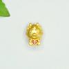 Aiyu Cobre Banho de Ouro Gotejamento de Óleo Cinco Dragões da Fortuna Acessório Ano do Dragão do Zodíaco Joia Pulseira Peças DIY S3110909