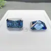 Moissanita Natural Azul Real Radiante de 0.5-3 Quilates Directamente del Fabricante con Certificación Gra, Venta al por Mayor desde la Fábrica de Wuzhou