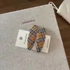 Pinza para el pelo de estilo coreano con estampado de cuadros británicos para mujer, pinza para flequillo lateral, pinza para el pelo de la frente, elegante pasador para la parte trasera de la cabeza, accesorio para el pelo