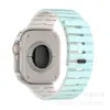 Patrón de teclas de piano, correa de reloj magnética de silicona bicolor, compatible con Apple Watch Series 9, 10, 11 y iWatch Ultra