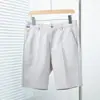 Calças Casuais, Shorts de Seda Gelada para o Verão, Calças Sociais Masculinas Antirrugas, Shorts Retos Frescos, Respiráveis e de Alta Elasticidade em Quatro Direções