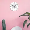 Movimiento de cuarzo duradero simple patrón visual 3D acrílico silencioso moderno reloj de pared