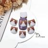 Nova Bolsa de Material para Nail Art de Gato Desenho Animado Luminoso Artesanal DIY Acessórios para Nail Art Peixe Pequeno Estéreo Mistura para Nail Art