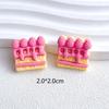 Lindas bolas rosas Bibi accesorios de resina diy creativo carcasa de teléfono móvil accesorios para el cabello taza de agua papelería material para colgar venta al por mayor