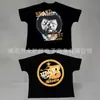Venda Direta Americana no Exterior Verão Novo Estilo Lavada Gola Redonda Camisa Estampada Personalizada Estilo Americano Japonês Solta Casual Top