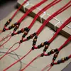 Cordón Tejido Hecho a Mano de Oro y Jade para Colgante de Mujer, Cordón para Collar con Colgante de Ágata de los Doce Signos del Zodiaco para Hombre