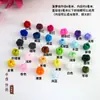 Nó de Abacaxi Nó de Botão Pequeno Bola Colorida Fivela de Uma Linha Acessórios para Joias DIY Pulseira Tecida à Mão Metabo