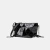 Bolsa Feminina Corrente Bolsa Transversal Verão 2022 Nova Moda Estilo Coreano Bolsa de Ombro Simples Estilo Chanel Bolsa com Corrente Xadrez Diamante