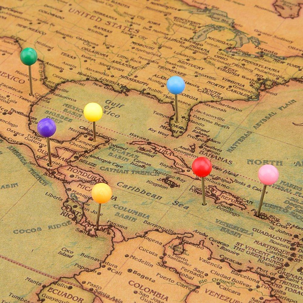 1000-Pieces-Colorful-Map-Tacks