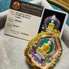 Marca Tailandesa Luang Phor Rui 2555 Mil Millones Hecho por Sí Mismo Original Templo Esmalte Concha de Diamante con Tarjeta Dragón Mismo Estilo Ruiye Marca Budista Tailandesa