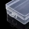 Caixa Retangular Transparente de Plástico Caixa com Trava de Fivela Azul Caixa de Armazenamento de Brinquedos de Mesa Joias Caixa de Embalagem para Componentes Acessórios Peças