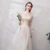 Vestido de Novia Ligero Estilo Bosque 2026 Nuevo Francés Sencillo Largo hasta el Suelo Novia Sesión de Fotos de Viaje Vestido de Manga Larga Vestido de Novia Súper de Hada