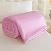 Manta de Color Sólido de Terciopelo de Leche Transfronteriza, Chal Manta Multifuncional de Franela, Manta Gruesa para Siesta en Oficina con Aire Acondicionado