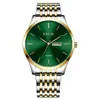 Reloj para Hombre Lige/Lige Sencillo y Moderno Doble Calendario Resistente al Agua Reloj de Cuarzo Reloj de Negocios