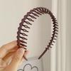 Artefacto para romper el cabello de nuevo estilo diadema dentada personalidad todo lo que combina textura para ropa exterior antideslizante anticaída accesorios para el cabello para lavarse la cara pasador