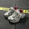 2025 Inverno Algodão Duplo Patch Sola Estudante Sapatos Infantis Quentes Sapatos Esportivos Infantis Crianças Grandes Sapatos de Pai 3812