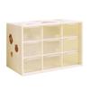 Caja de Almacenamiento Jiugongge Escritorio Transparente Tipo Cajón Almacenamiento Dividido Mesa de Dormitorio Montado en la Pared Caja Organizadora de Artículos Varios
