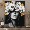 Pintura a Óleo Digital DIY Menina das Flores Exportação Shopify Novo Amazon Temu Atacado de Fábrica Costeira Dropshipping Transfronteiriço