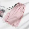 Shorts Rosa Pica-Pau para Mulheres 2026 Novo Verão Protetor Solar Soltos Secagem Rápida Finos Esportivos Casuais Comprimento do Joelho Shorts