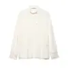 Para Comércio Exterior Transfronteiriço Europeu e Americano Roupas Femininas Aliexpress Mais Vendidas Moda Outono Versátil Camisa de Manga Longa com Gola Alta