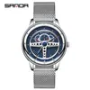 Reloj de cuarzo Sanda explosiones correa de hombre impermeable personalidad simple tendencia de moda reloj de cuarzo para hombre una generación de pelo