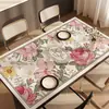 Mantel individual estilo retro americano, impermeable y a prueba de aceite, lavable, se puede cortar a medida, ofrece una sensación de lujo ligero y alta gama, adecuado para mesas de centro