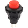 Chave de Botão R13-502 Redonda 12mm Fonte de Alimentação 2 Pinos Botão 3A250V Chave de Botão Auto-Resetável Sem Travamento