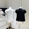 Camisa Babydoll de Algodão com Botões de Concha, Gola Plissada, Manga Longa, Corte Amplo, para Primavera e Verão