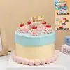 Vela Pequena Cereja Estilo Coreano Decoração de Bolo Ornamento Famoso na Internet Cereja Realista Vela de Aniversário Decoração de Mesa de Sobremesa Plug-In
