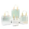 Bolsas de Mano Transparentes de PP en Stock, Empaque Personalizado de Plástico Escarchado para Dulces de Boda, Bolsas Pequeñas Exquisitas para Regalos