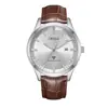 ORSGA Reloj de Moda para Hombre de Negocios Fuente de Fábrica Calendario en Vivo Luminoso Comercio Exterior Simple Cuarzo Dorado Reloj para Hombre