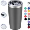 Amazon 20oz aislamiento térmico lata de cerveza fría Taza para Coche Acero Inoxidable 304 Plástico pulverizado coche Espacio para Calentador de Hielo Taza