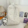 Mochila Escolar para Meninas do Ensino Fundamental, Bonita, Veludo Cotelê, Versátil, Doce, Grande Capacidade, Mochila Leve para Estudantes do Campus