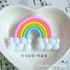 Arcilla Blanda Arcoíris Adornos de Micro Paisaje Materiales DIY para Pastel de Cumpleaños Broche Personalizado Imán para Refrigerador Accesorios para Funda de Teléfono Móvil