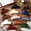 Pinza Ovalada Fotosensible de Gama Alta para Mujer, Tamaño Grande para Cabello Grueso, Accesorio para el Cabello de Pinza de Tiburón