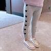 Pantalones para Niñas 2026 Otoño Nuevo Estilo Pantalones Acampanados con Encaje y Abertura para Niños Pequeños, Primavera y Otoño Elegantes Casuales Largos de Moda