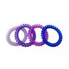 Textura de Alta Gama Diadema Pequeña de Gelatina Elástico Alto Liga para el Cabello de Cordón de Teléfono para Mujer Sin Costuras Duradera Cuerda para el Cabello Banda Elástica Pulsera